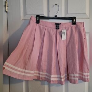 Hot Topic Pink Pleated Skirt Pink New Women xl
